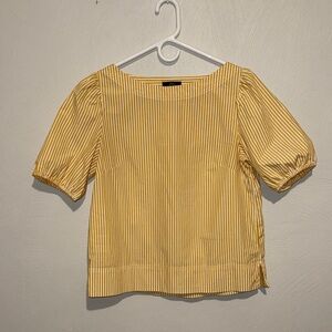 J. Crew Yellow striped Top
